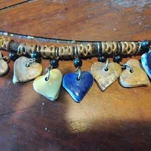 Heart Charm Necklace with Gold Accents